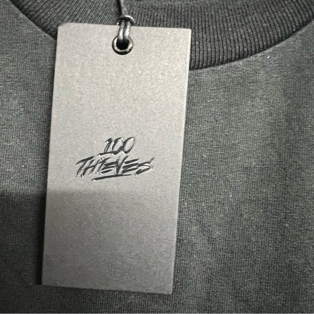 New Mens 100 Thieves Black Core Short Sleeve T-shirt - Picture 4 of 5